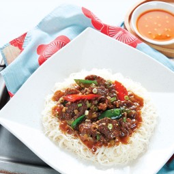 Bihun Daging Sapi Cah Cabai